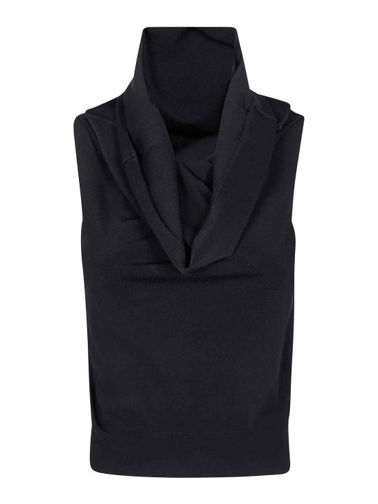 25SS 누어 민소매 티셔츠 B31136B3109 Black