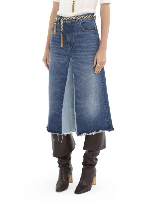 25SS 끌로에 데님 스커트 CH25SDS02158476 Blue - CHLOE