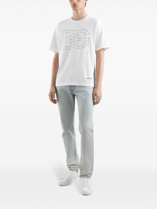  돌체앤가바나 반팔 티셔츠 G8PN9TG7O4NW0800 White - DOLCE & GABBANA