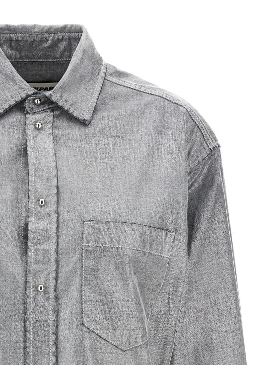 25FW 다크파크 블라우스 WSH04DFL020077 Silver - DARKPARK