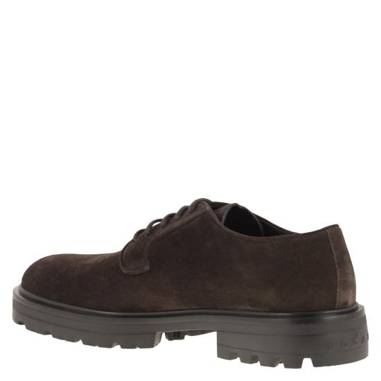 25FW 호간 드레스 슈즈 HXM6730FM80BYE DARK BROWN - HOGAN