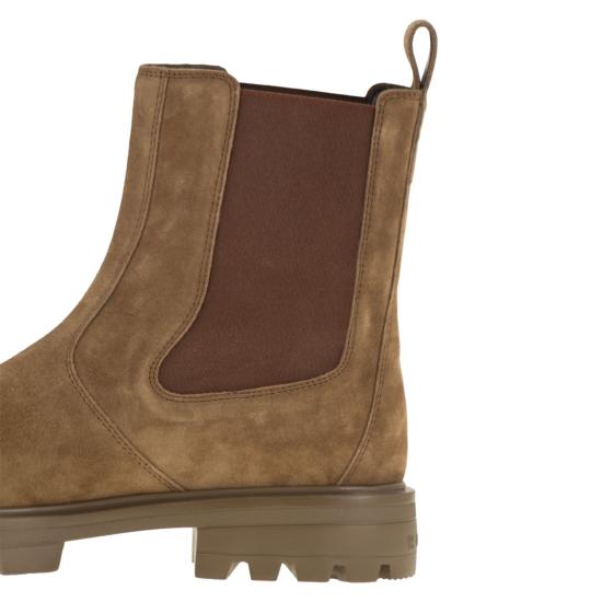 25FW 호간 부츠 HXM6730FM60BYE LIGHT BROWN - HOGAN