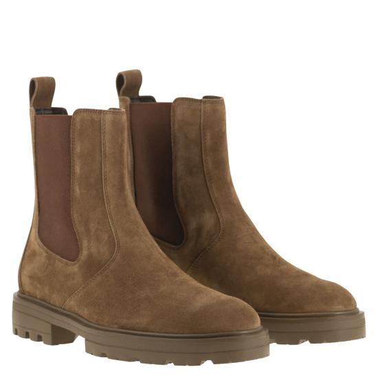 25FW 호간 부츠 HXM6730FM60BYE LIGHT BROWN - HOGAN