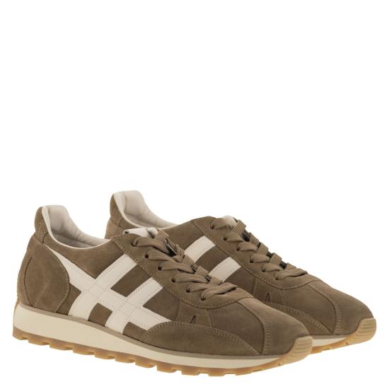 25FW 호간 스니커즈 HXM6710FP0IUHO BROWN - HOGAN