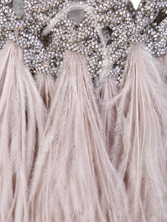 26FW 히보우라마 토트백 VANNIFIQUE MINI PLUME CRYSTAL Metallic - HIBOURAMA