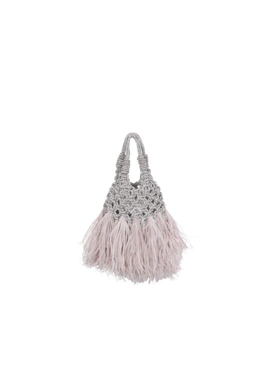 26FW 히보우라마 토트백 VANNIFIQUE MINI PLUME CRYSTAL Metallic