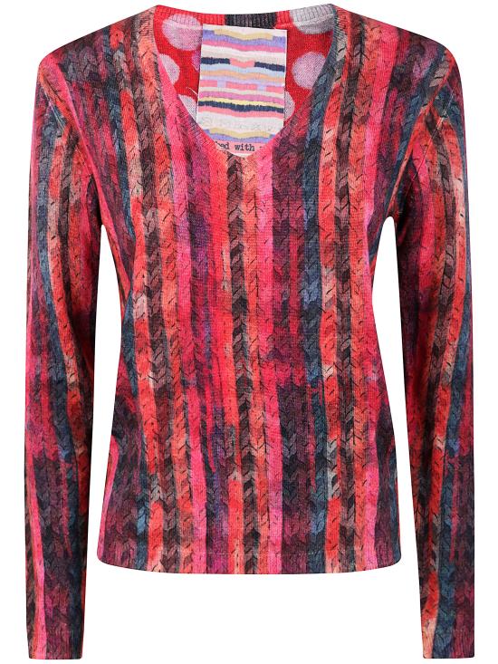 25FW 인베드위드유 스웨터 VB02D 503 MULTICOLOUR