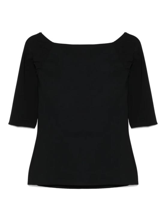 25FW 키아라보니 반팔 티셔츠 TOSAFFBS 37 BLACK - CHIARA BONI