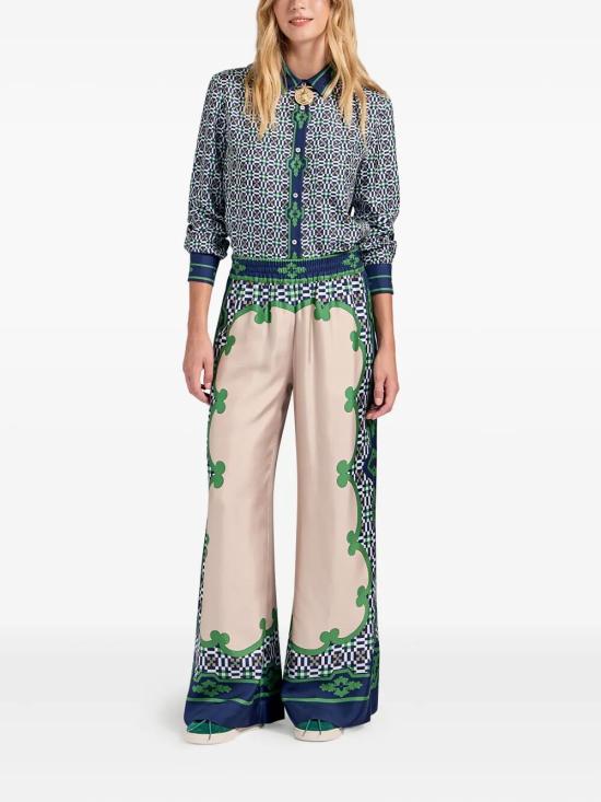 25FW 라 더블제이 스트레이트 팬츠 TRO0026SIL006MAR07 GR02 MULTICOLOUR - LA DOUBLEJ