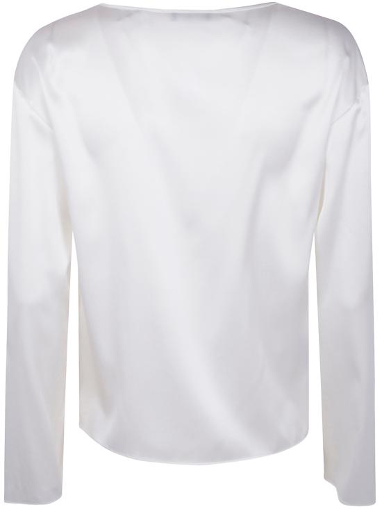 25FW 엠포리오 아르마니 블라우스 EW002198AF17300 U0006 WHITE - EMPORIO ARMANI