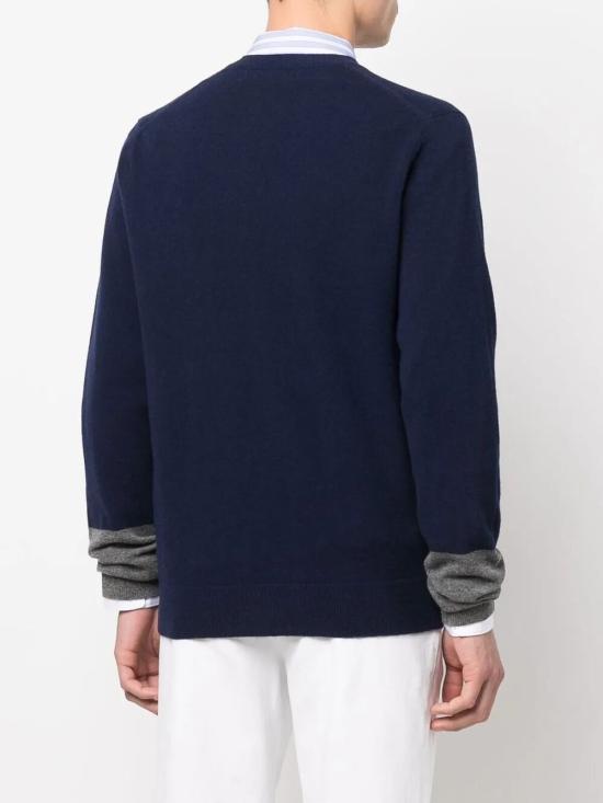 25FW 꼼데가르송 파인 니트 버튼업 가디건 FZN110 2 BLUE - COMME DES GARCONS