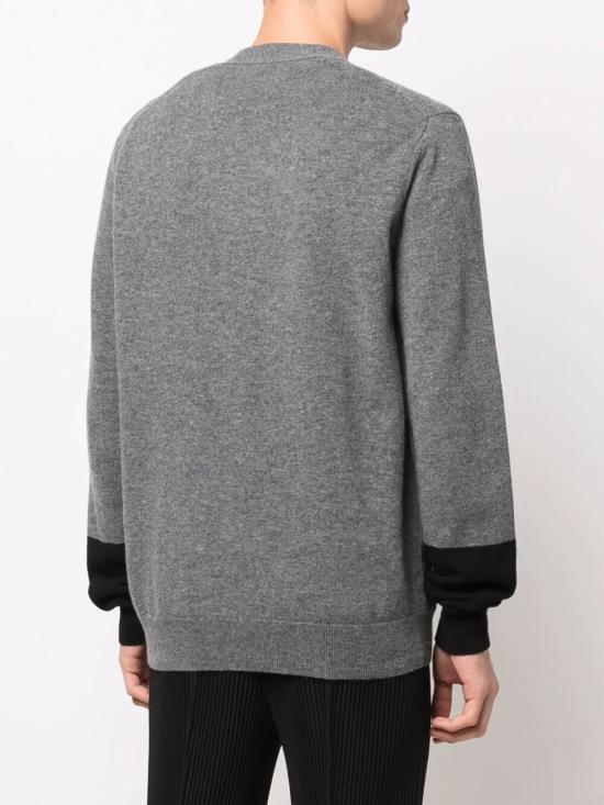 25FW 꼼데가르송 파인 니트 버튼업 가디건 FZN109 3 GREY - COMME DES GARCONS