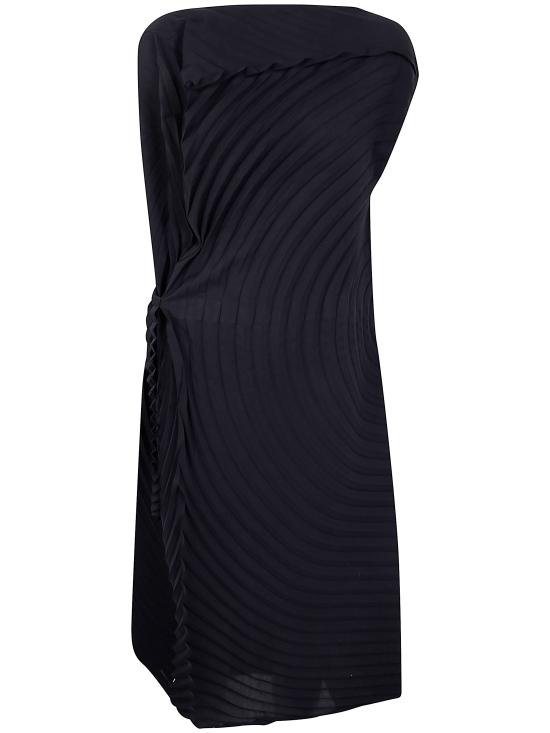 25FW 옴므 플리세 이세이 미야케 미디 원피스 IM58FH114 15 BLACK