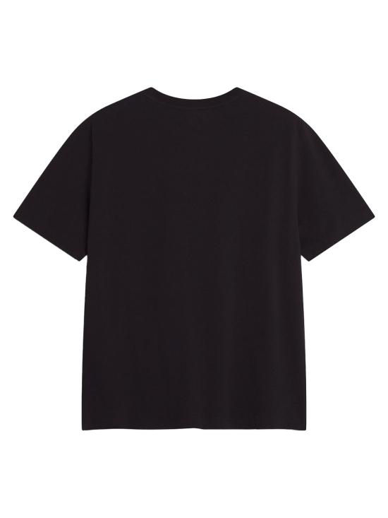 25FW 메종키츠네 스탠딩 폭스 컴포트 티셔츠 PM00123KJ7026 P199 BLACK - MAISON KITSUNE