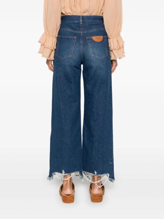 25FW 끌로에 스트레이트 팬츠 CH24WDP22150 402 BLUE - CHLOE