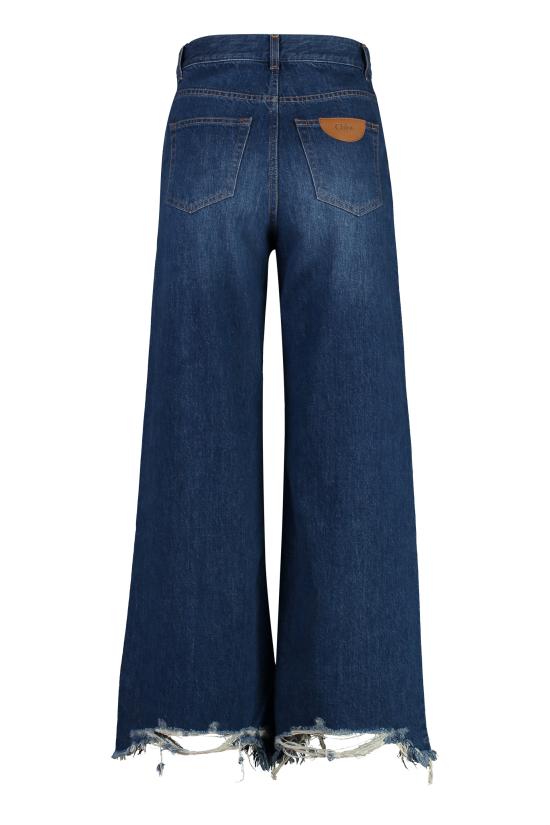 25FW 끌로에 스트레이트 팬츠 CH24WDP22150 402 BLUE - CHLOE