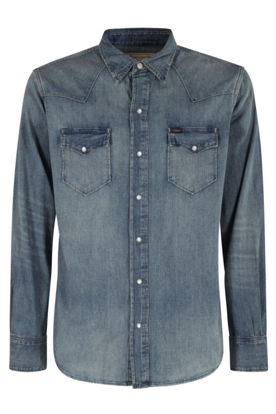 25FW 폴로 랄프로렌 데님 셔츠 710703936 097 Grey