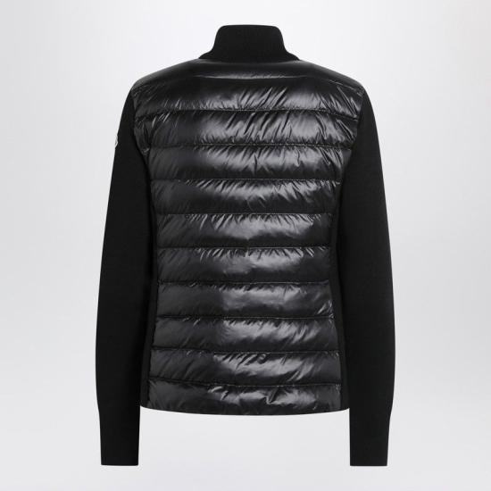 25FW 몽클레어 숏패딩 울 집업 가디건 9B00023M1131999 BLACK DOM - MONCLER