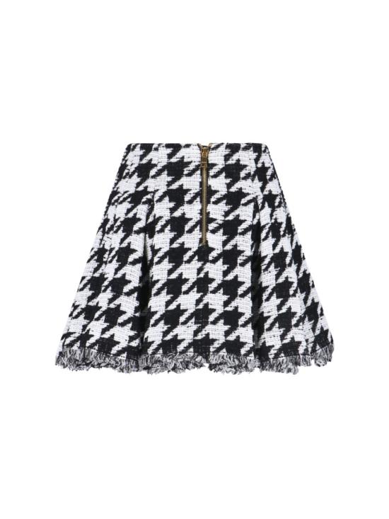 25FW 발망 미디 스커트 FF1LBA95CG17GAB Black - BALMAIN