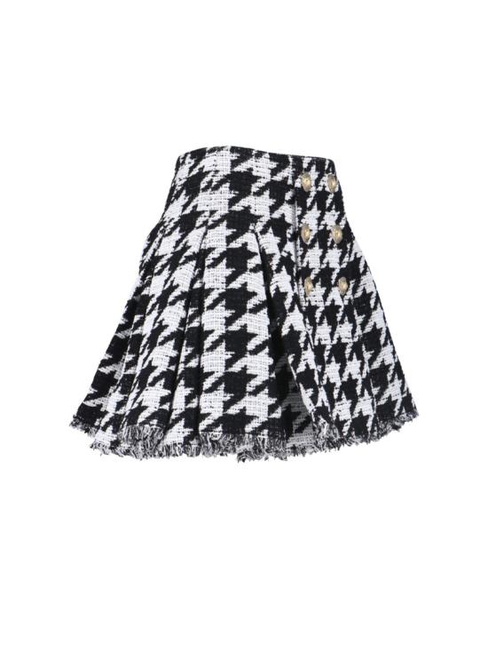25FW 발망 미디 스커트 FF1LBA95CG17GAB Black - BALMAIN