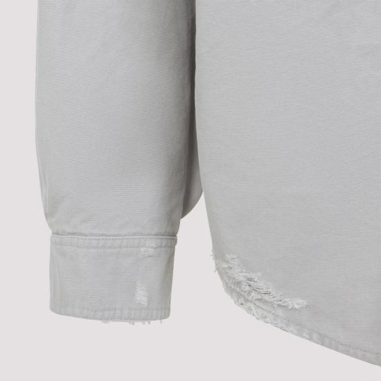 25FW 발렌시아가 워크웨어 오버셔츠 839085 TRP15 1400 GREY - BALENCIAGA