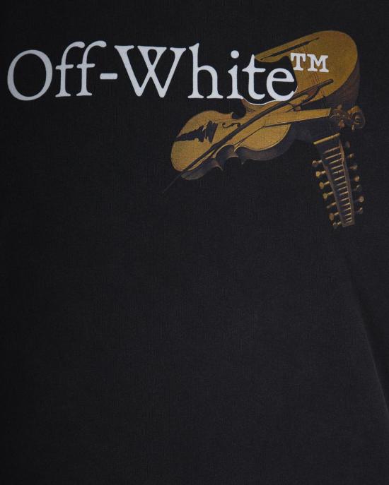 25FW 오프화이트 반팔 티셔츠 OMAA027F25JER00C1301 Black - OFF WHITE