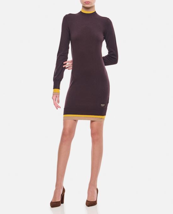 24FW 펜디 미디 원피스 FZDC36ASJGF0AU3 Purple - FENDI