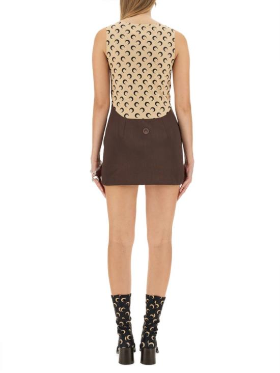  마린세르 숏 원피스 WDR052 CWOV0001BR50 Brown - MARINE SERRE