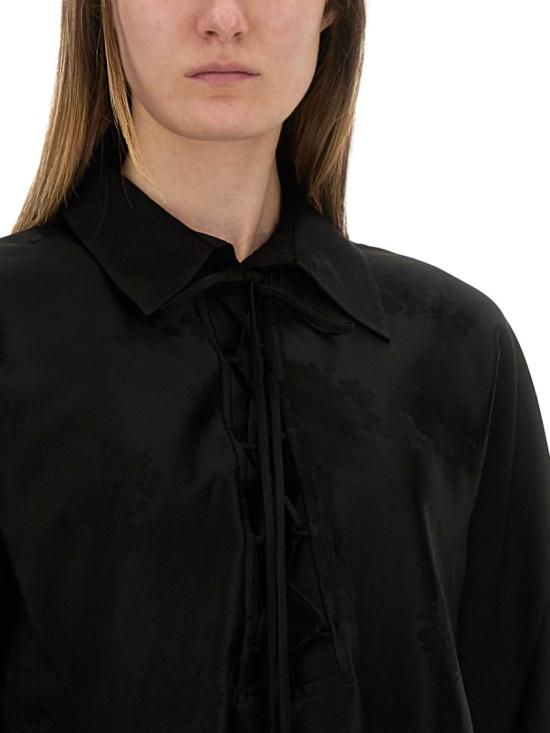 25SS 가니 셔츠 W0359 099 Black - GANNI