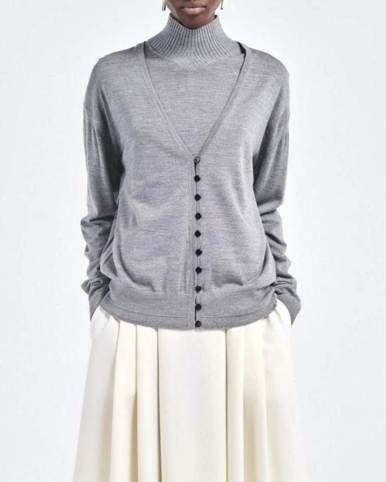  마리아 맥마누스 가디건 마리아 맥매너스 버튼 V 카디건