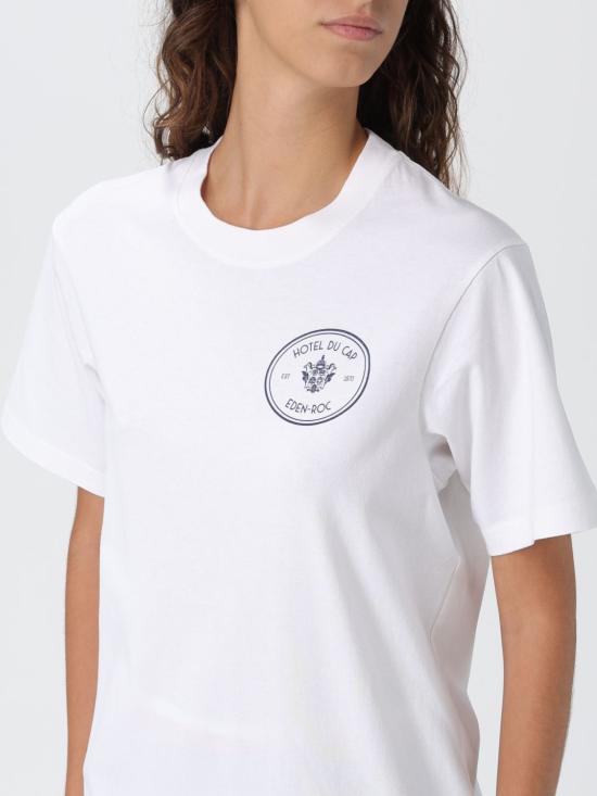 25FW 스포티앤리치 반팔 티셔츠 TO043501621WH01 48 White - SPORTY & RICH