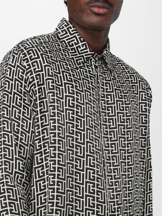 25FW 발망 긴팔 셔츠 FH1HS485VI36 GFE Beige - BALMAIN