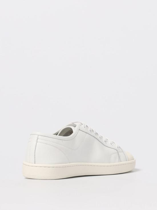 25FW 생로랑 GYM 짐 스무스 레더 스니커즈 GYM 짐 스무스 레더  82008700N00 9030 White - SAINT LAURENT