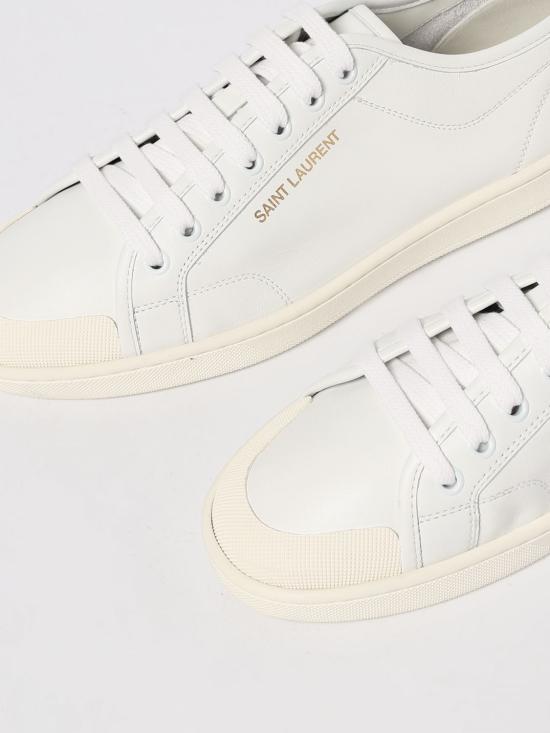 25FW 생로랑 GYM 짐 스무스 레더 스니커즈 GYM 짐 스무스 레더  82008700N00 9030 White - SAINT LAURENT