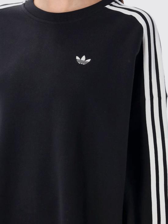 25FW 아디다스 아디컬러 스트라이프 스웨트셔츠 JX5285 Black - ADIDAS
