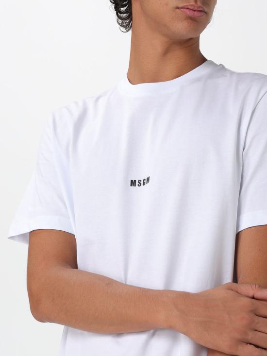 25FW 엠에스지엠 반팔 티셔츠 2000MM500200002 01 White - MSGM