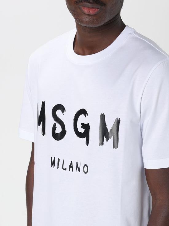 25FW 엠에스지엠 반팔 티셔츠 2000MM510200002 01 White - MSGM
