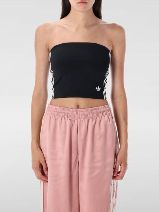 25FW 아디다스 3-스트라이프 튜브탑  JX7717 Black