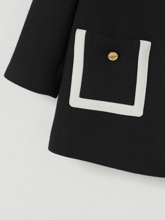 25FW [키즈] 엘리자베타프랜치 코트 EGCT004TV094 D748 Black - ELISABETTA FRANCHI