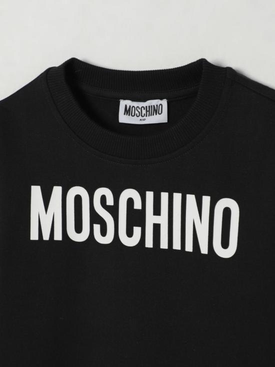 25FW [키즈] 모스키노 풀오버 HUF09ILDA21 60100 Black - MOSCHINO