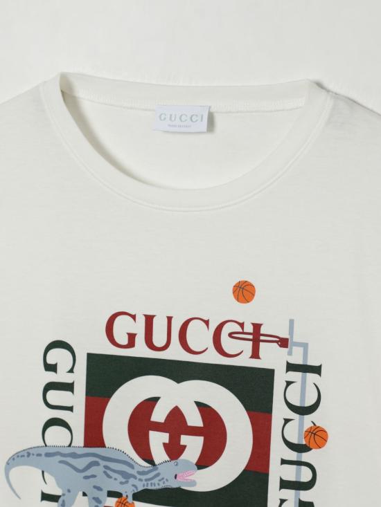25FW [키즈] 구찌 티셔츠 575114XJHFH 9214 White - GUCCI