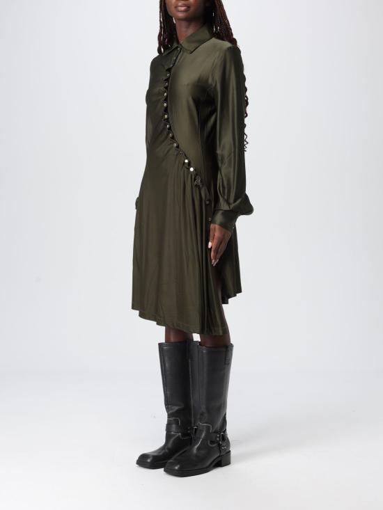 25FW 파코라반 미디 원피스 25AJRO148VI0267 P319 Green - PACO RABANNE