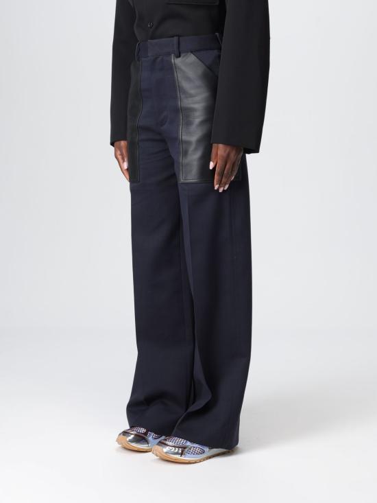 25FW 보테가베네타 스트레이트 팬츠 838347V5P40 4246 Blue - BOTTEGA VENETA