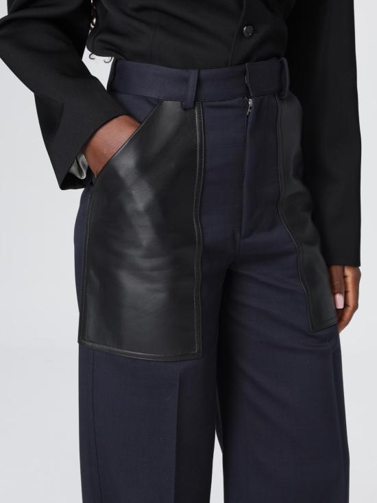 25FW 보테가베네타 스트레이트 팬츠 838347V5P40 4246 Blue - BOTTEGA VENETA