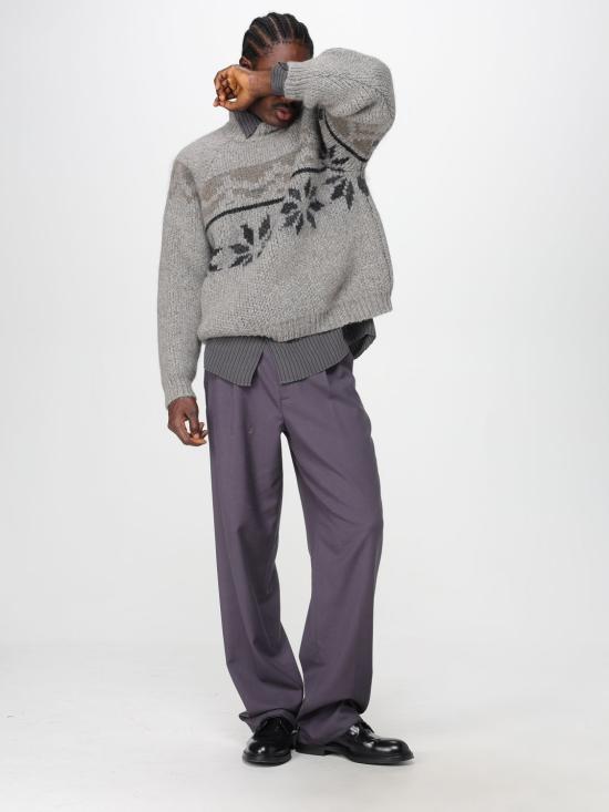 25FW 마리아노 스웨터 MGFW25SW01885 53 Grey - MAGLIANO