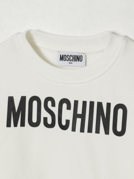 25FW [키즈] 모스키노 풀오버 HUF09ILDA21 10063 White - MOSCHINO