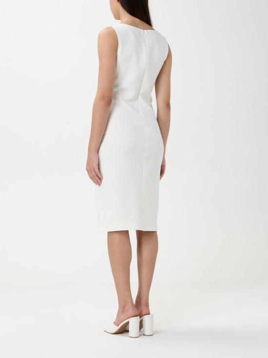 25FW 엠포리오 아르마니 미디 원피스 EW000636AF12364 U0006 White - EMPORIO ARMANI