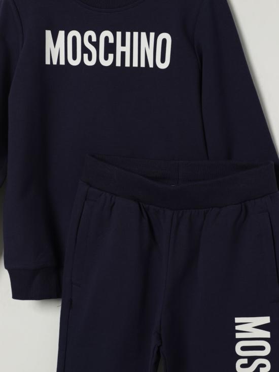 25FW [키즈] 모스키노 캐주얼 세트 HUK04ELDA21 40016 Navy - MOSCHINO