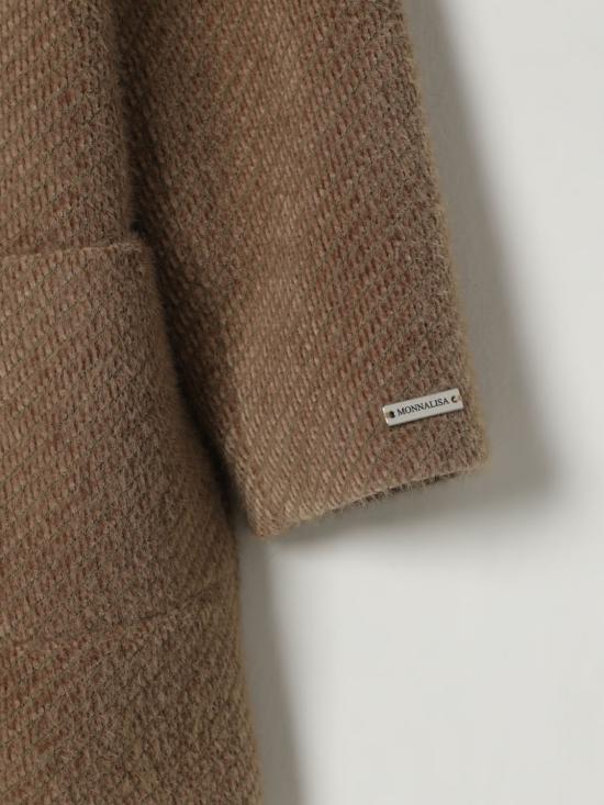 25FW [키즈] 모나리자 코트 17F1096314 0009 Dove Grey - MONNALISA