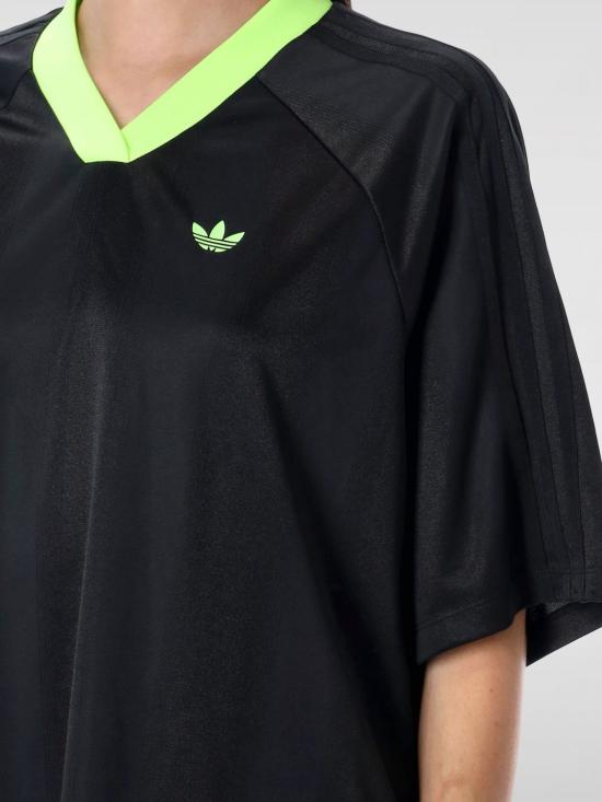 25FW 아디다스 아디컬러 사커 자카드 오버사이즈 드레스  KB8152 Black - ADIDAS